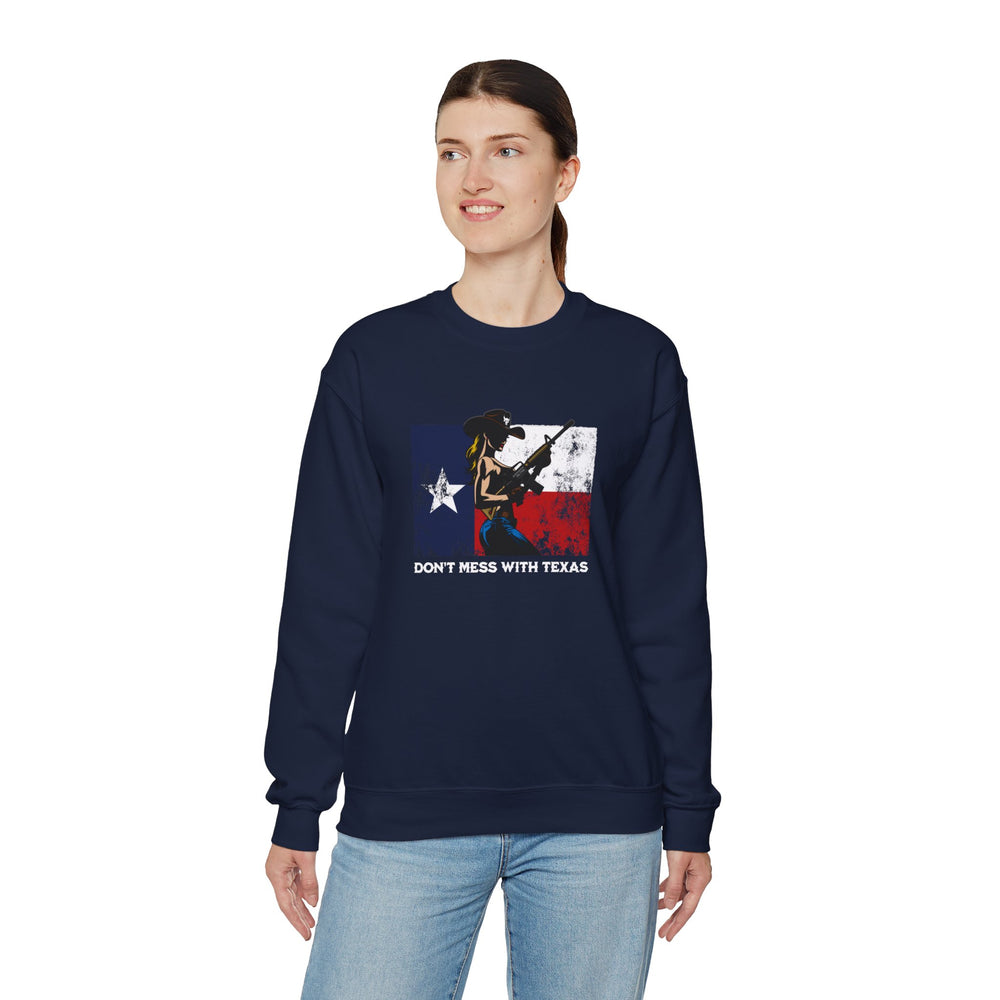 DON'T MESS WITH TEXAS COWGIRL SWEATSHIRT