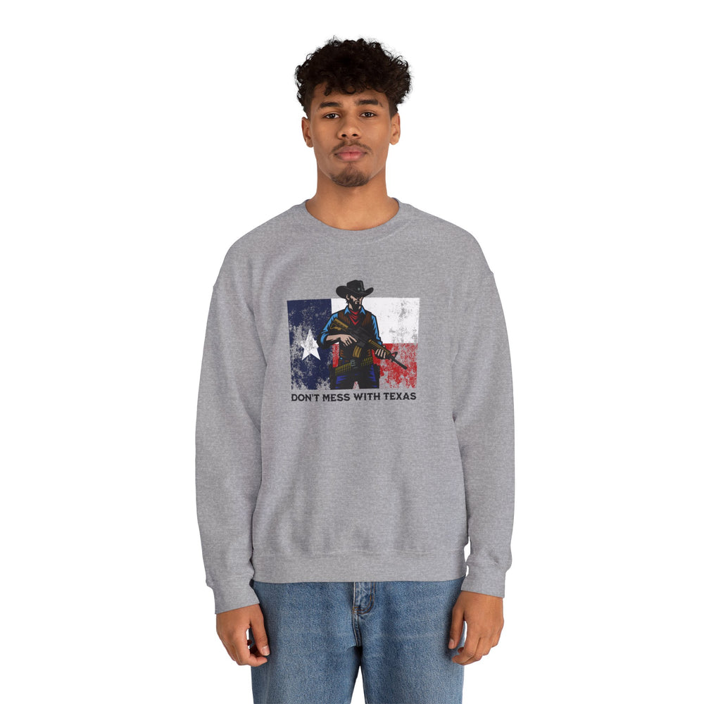 DON'T MESS WITH TEXAS COWBOY SWEATSHIRT