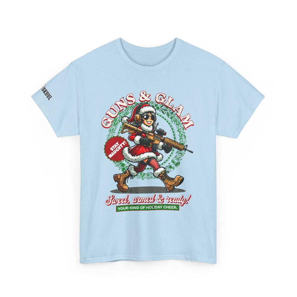 GUNS AND GLAM XMAS T SHIRT