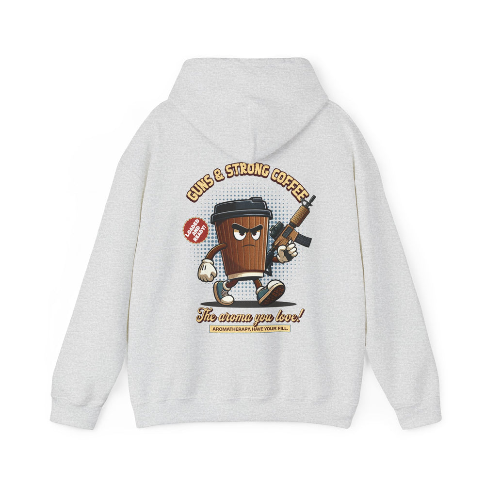 GUNS AND STRONG COFFEE HOODIE