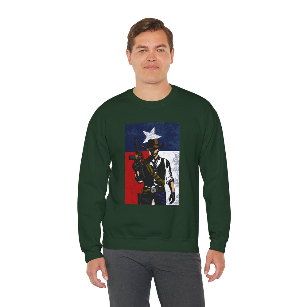 COWBOY TEXAS FLAG SWEATSHIRT