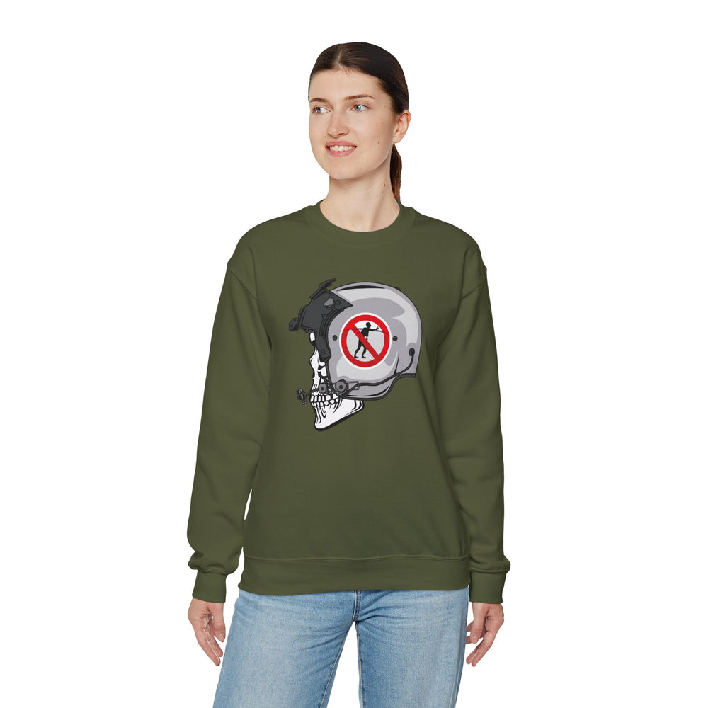 NO ZOMBIE RIDES SWEATSHIRT