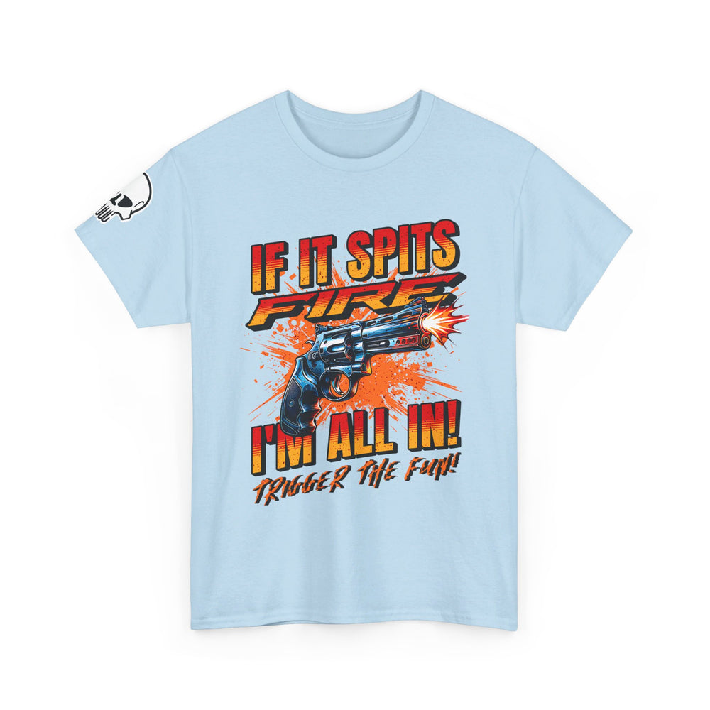 REVOLVER SPITTING FIRE T SHIRT