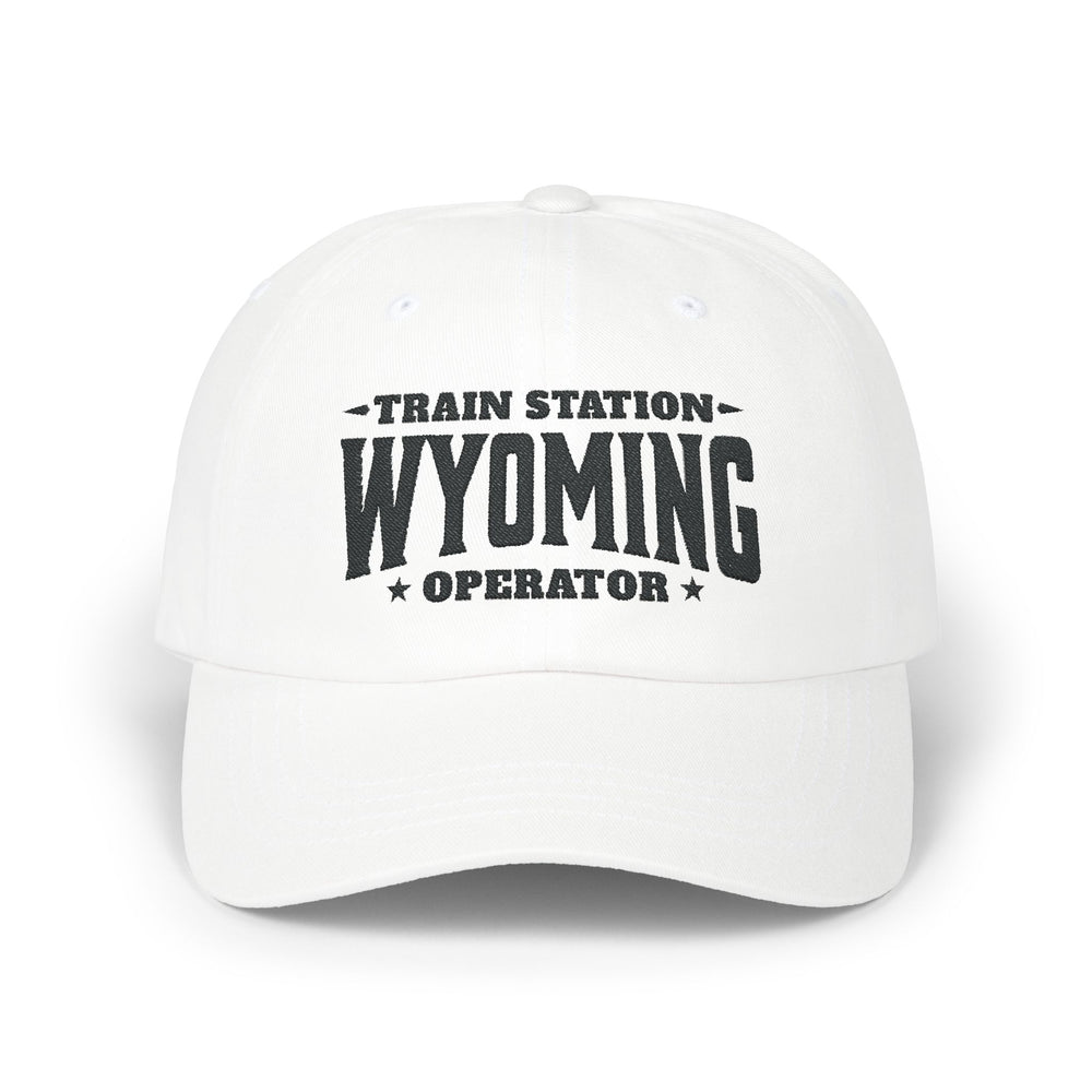 TRAIN STATION WYOMING DAD CAP