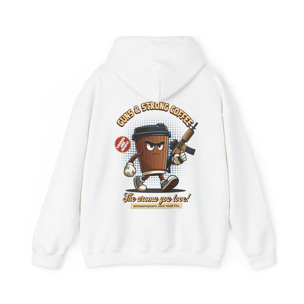 GUNS AND STRONG COFFEE HOODIE