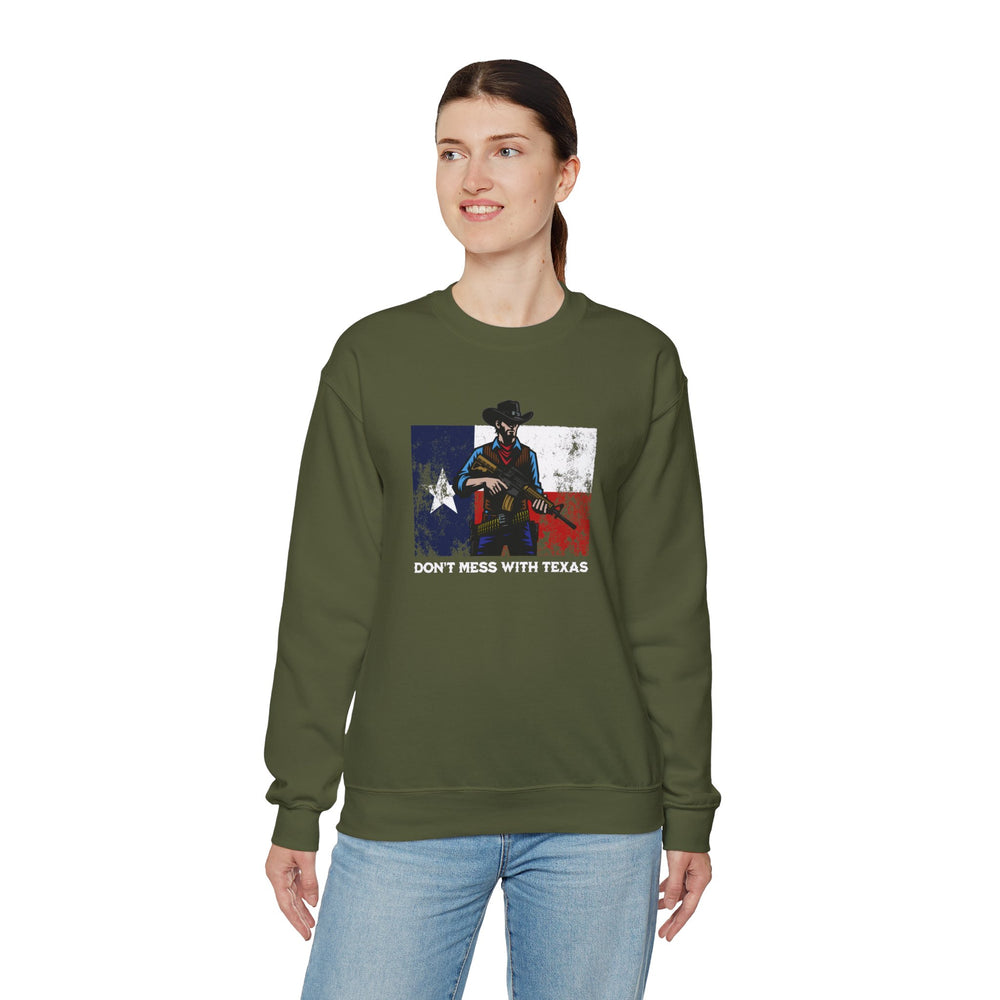 DON'T MESS WITH TEXAS COWBOY SWEATSHIRT