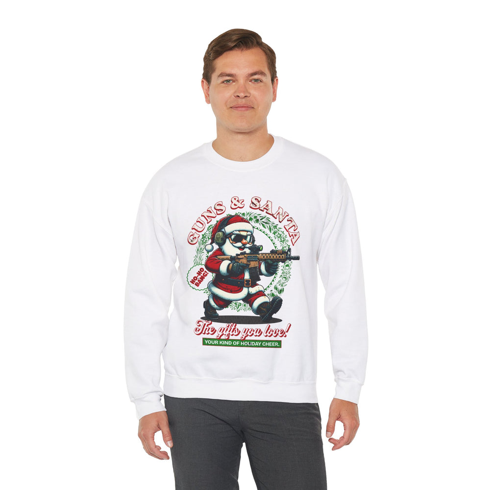 GUNS AND SANTA SWEATSHIRT