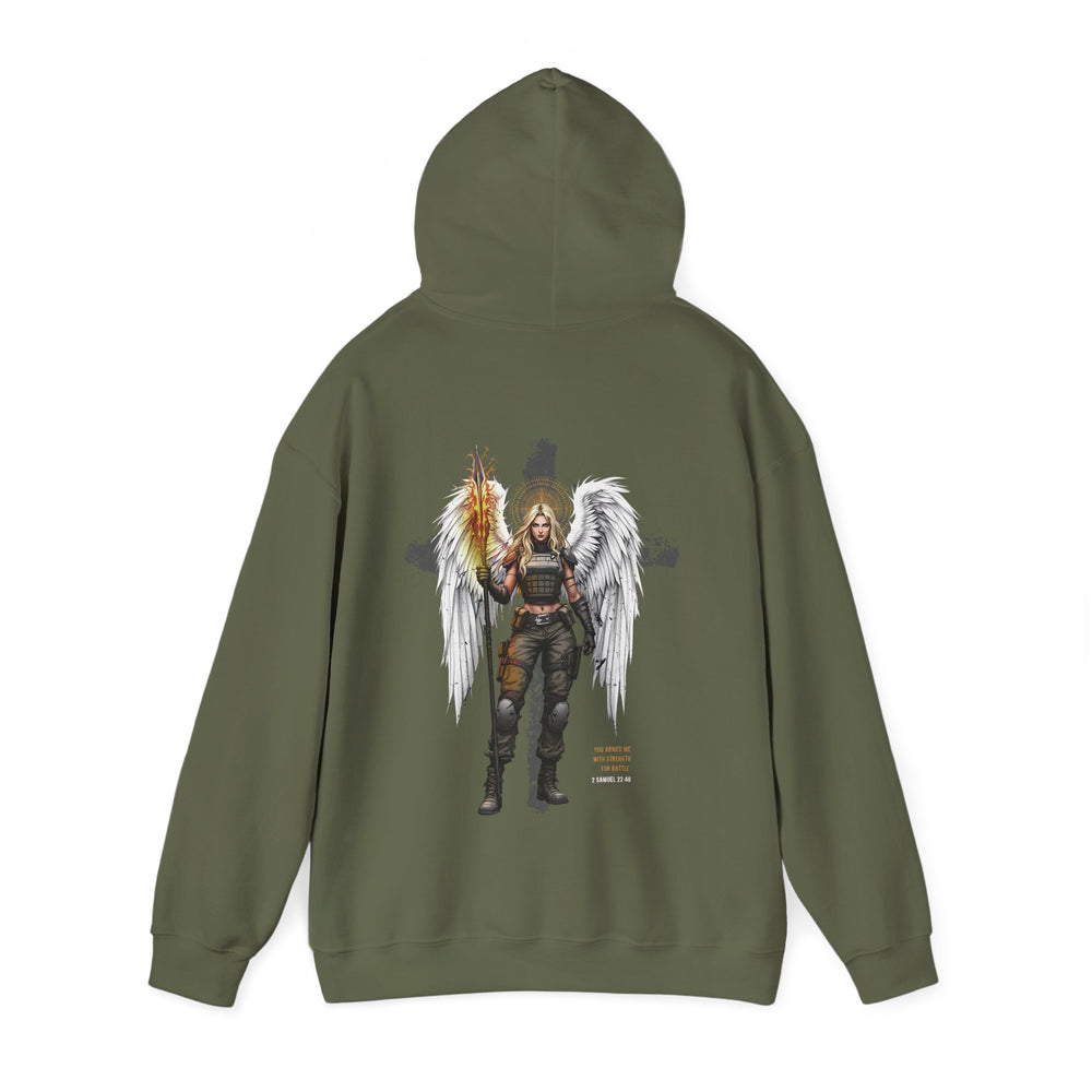 FEMALE ARCHANGEL 2 SAMUEL 22:40 HOODIE