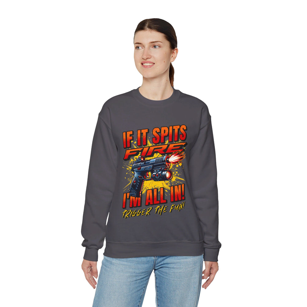 TACTICAL GUN SPITTING SWEATSHIRT