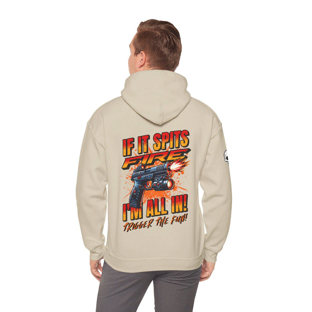 TACTICAL GUN SPITTING FIRE HOODIE