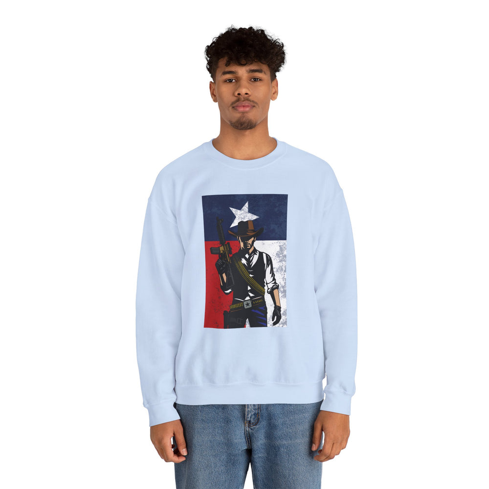 COWBOY TEXAS FLAG SWEATSHIRT