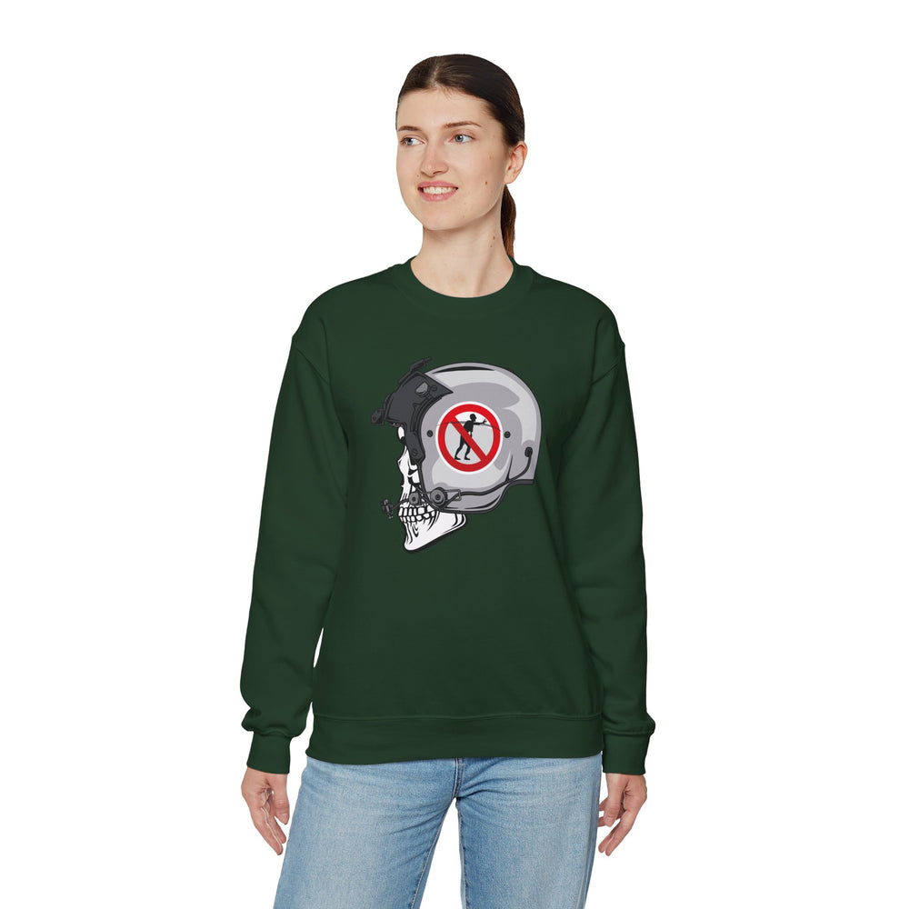 NO ZOMBIE RIDES SWEATSHIRT