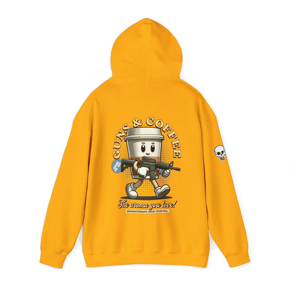 GUNS AND COFFEE VINTAGE HOODIE