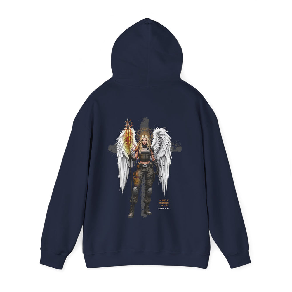 FEMALE ARCHANGEL 2 SAMUEL 22:40 HOODIE