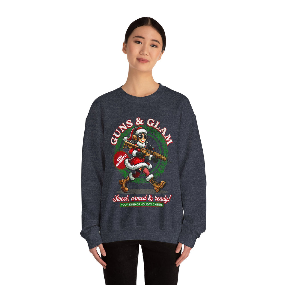 GUNS AND GLAM XMAS SWEATSHIRT