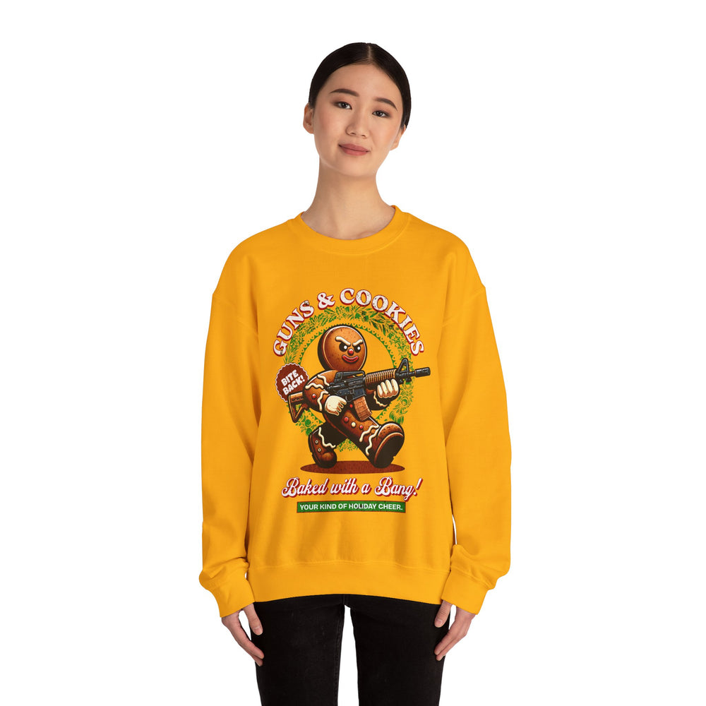 GUNS AND COOKIES XMAS SWEATSHIRT