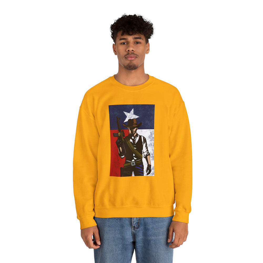 COWBOY TEXAS FLAG SWEATSHIRT