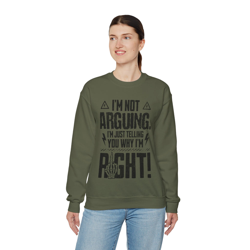 RIGHT BY DEFAULT SWEATSHIRT