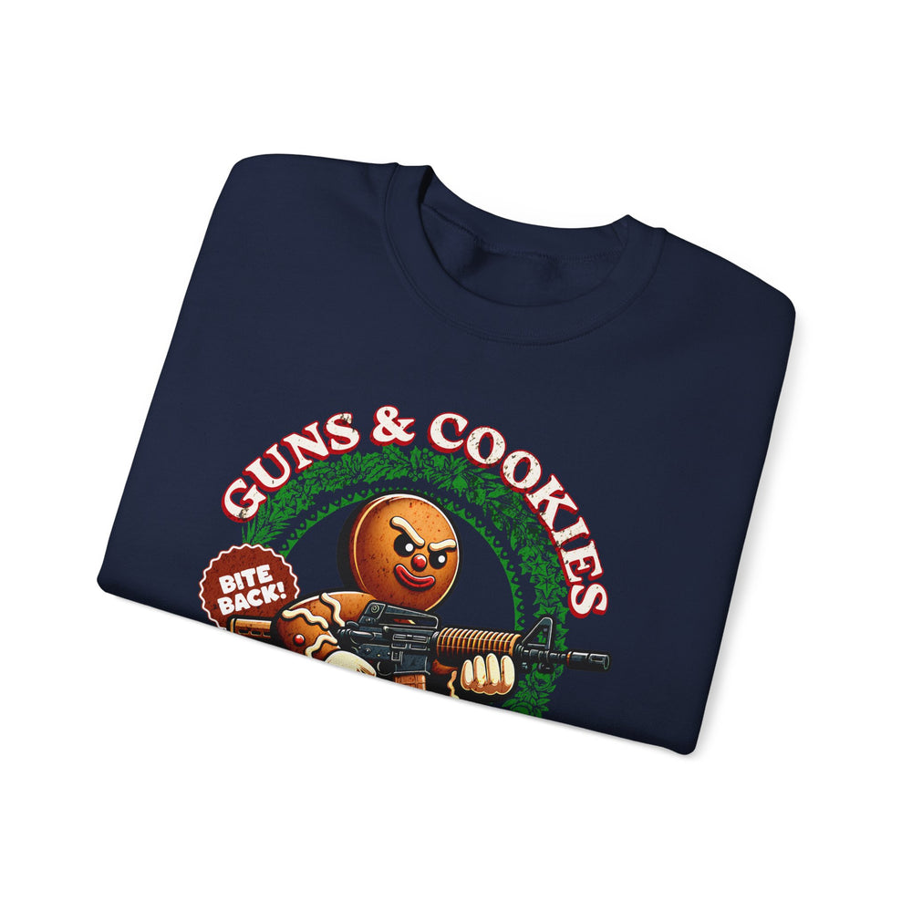 GUNS AND COOKIES XMAS SWEATSHIRT