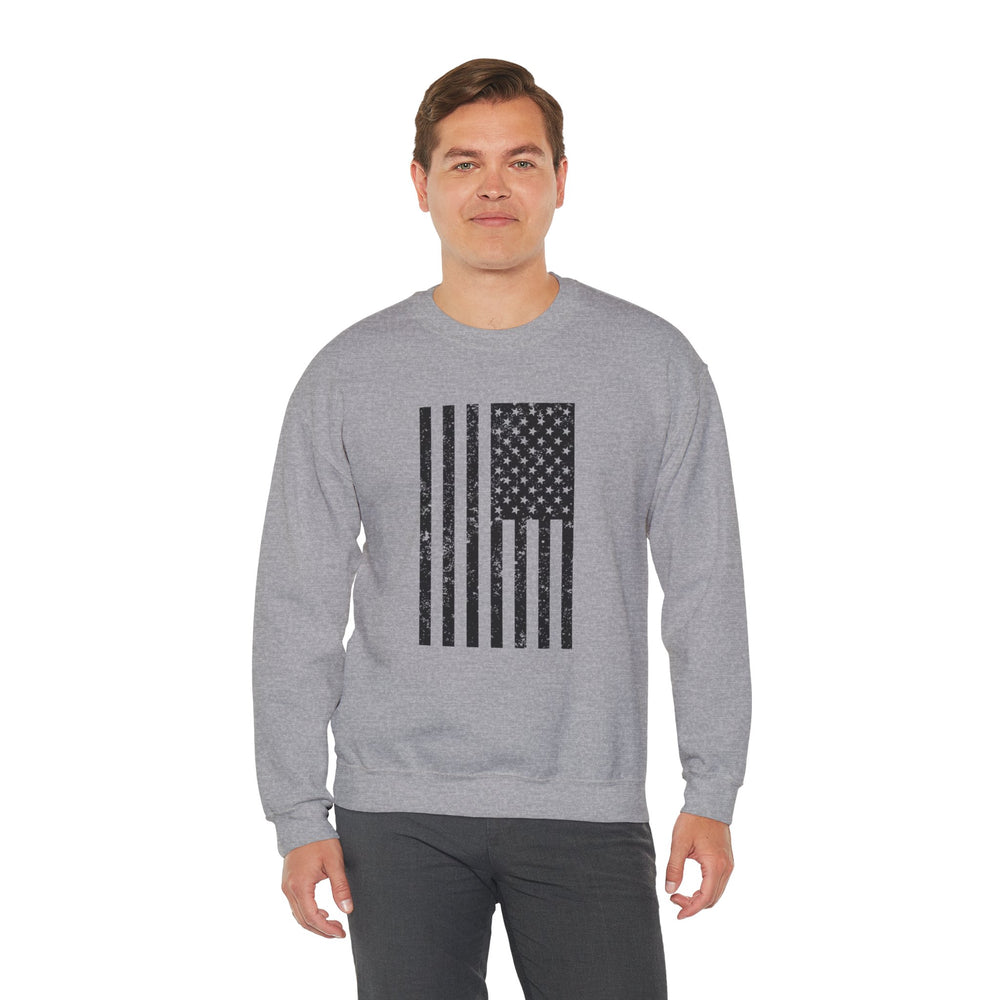 VERTICAL USA GRUNGE FLAG SWEATSHIRT