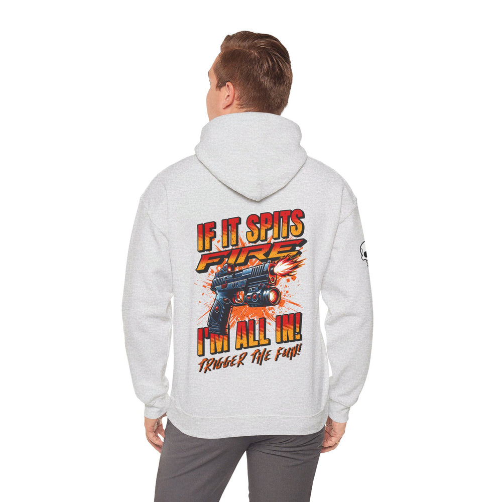 TACTICAL GUN SPITTING FIRE HOODIE