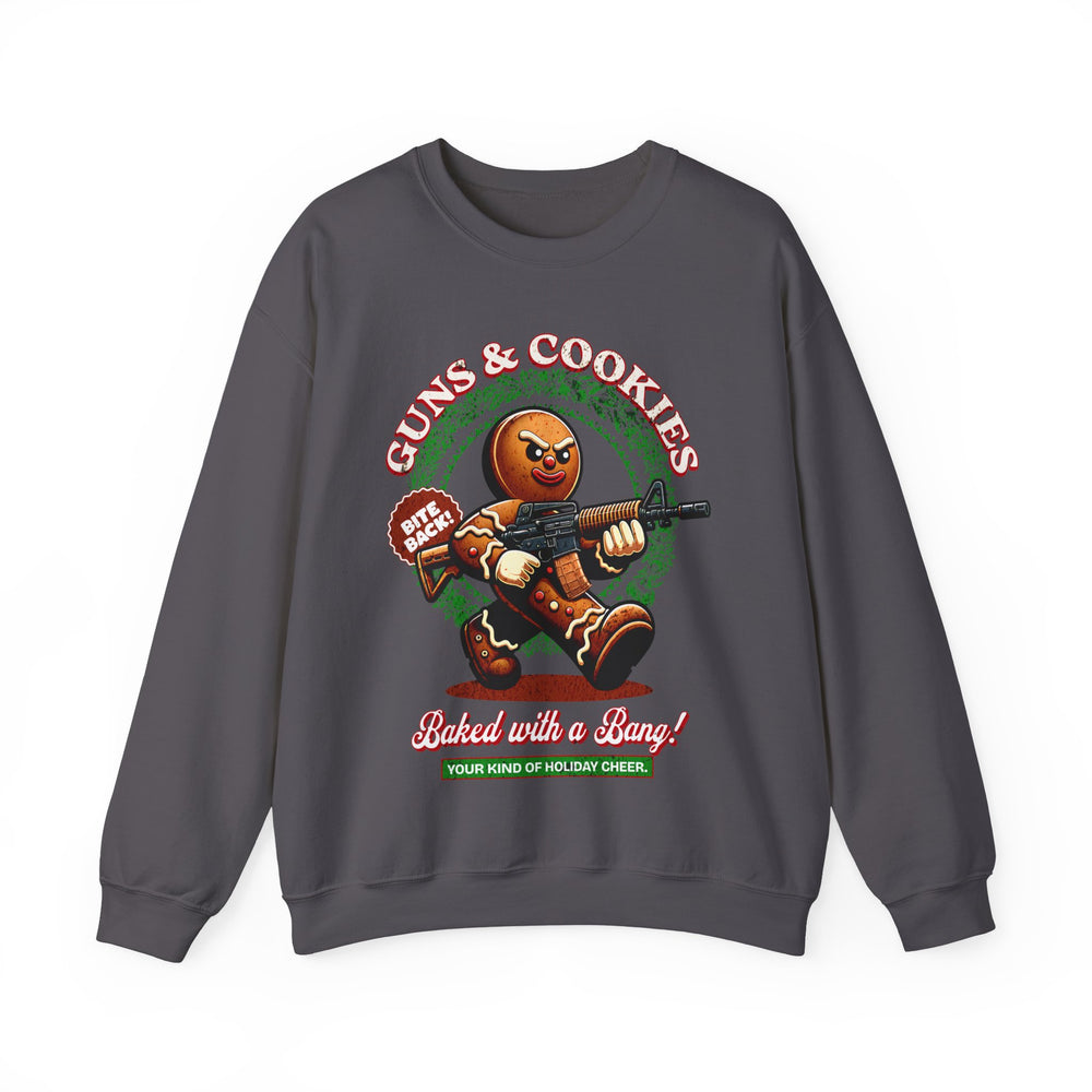 GUNS AND COOKIES XMAS SWEATSHIRT