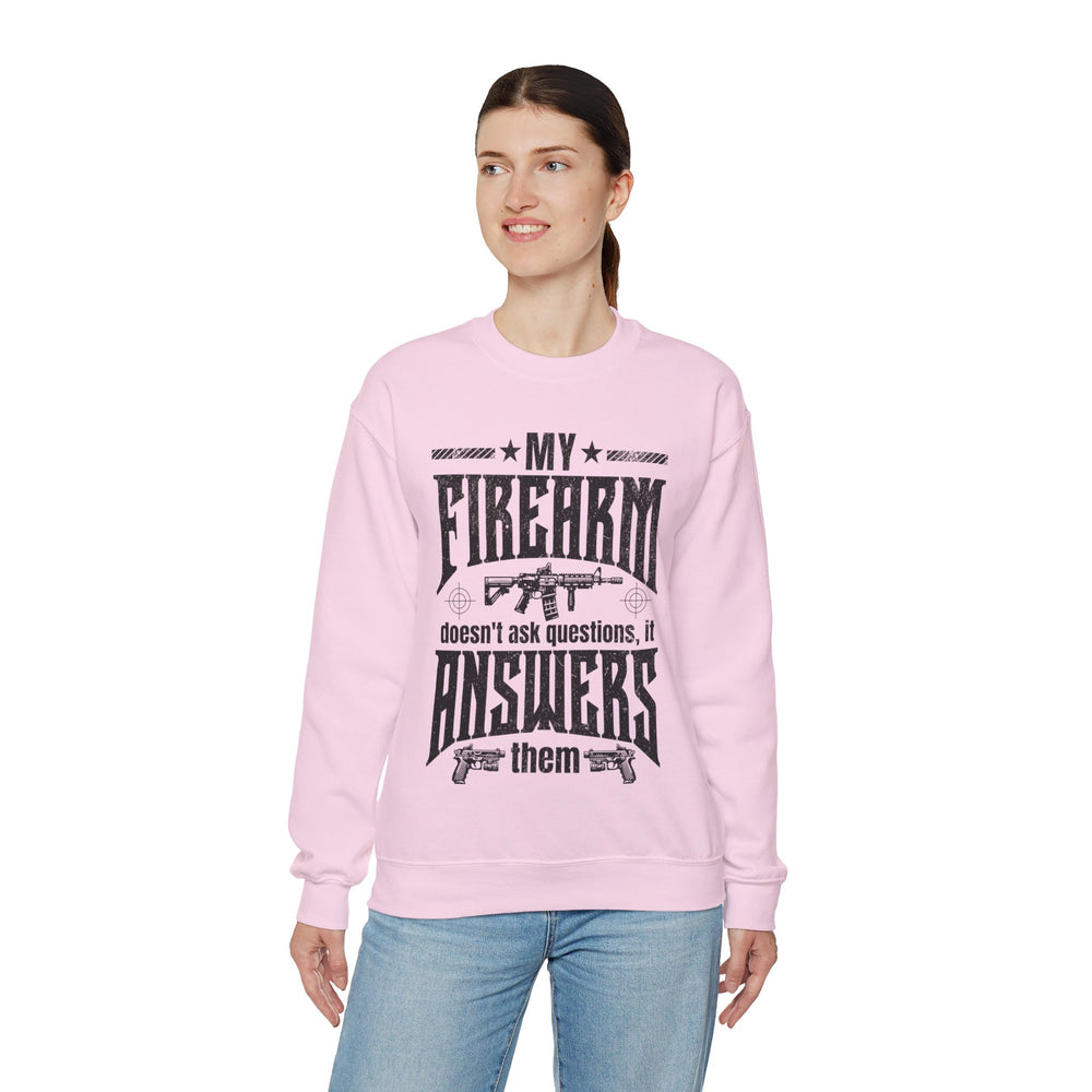 QUESTIONS ANSWERED SWEATSHIRT