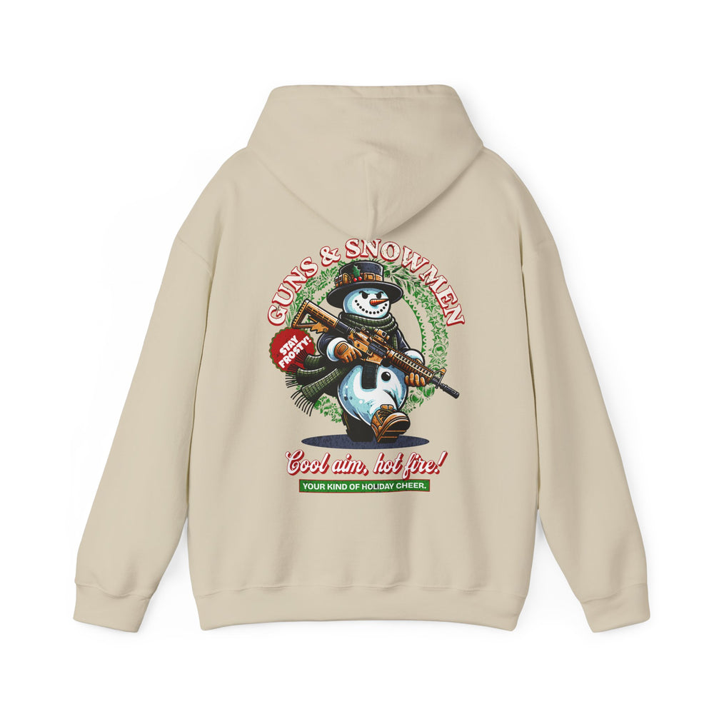 GUNS AND SNOWMEN XMAS HOODIE