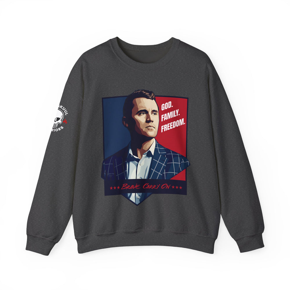 GOD. FAMILY. FREEDOM CHARLIE KIRK SWEATSHIRT