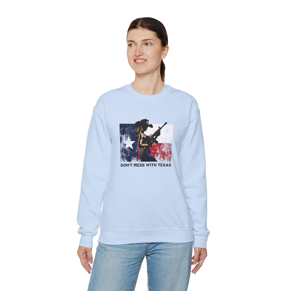 DON'T MESS WITH TEXAS COWGIRL SWEATSHIRT