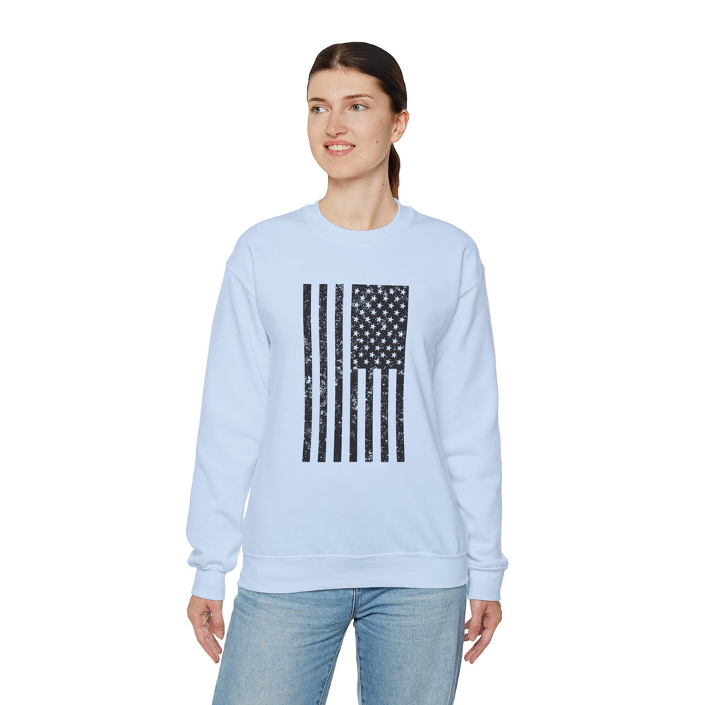 VERTICAL USA GRUNGE FLAG SWEATSHIRT