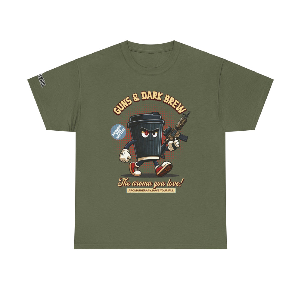 GUNS AND DARK BREW T SHIRT