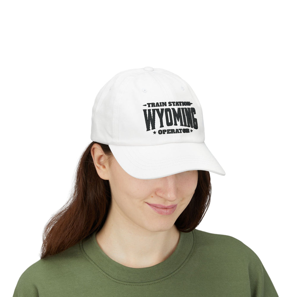 TRAIN STATION WYOMING DAD CAP