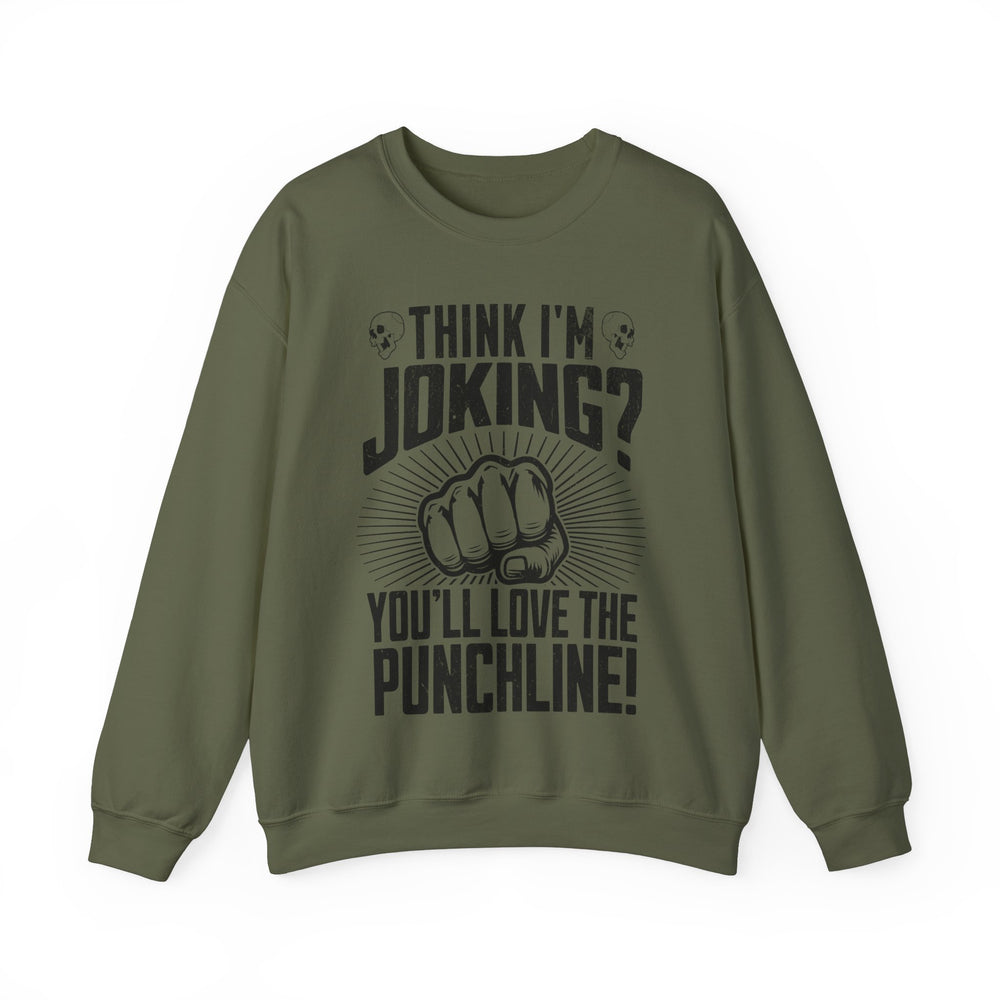 KISS THE PUNCHLINE SWEATSHIRT