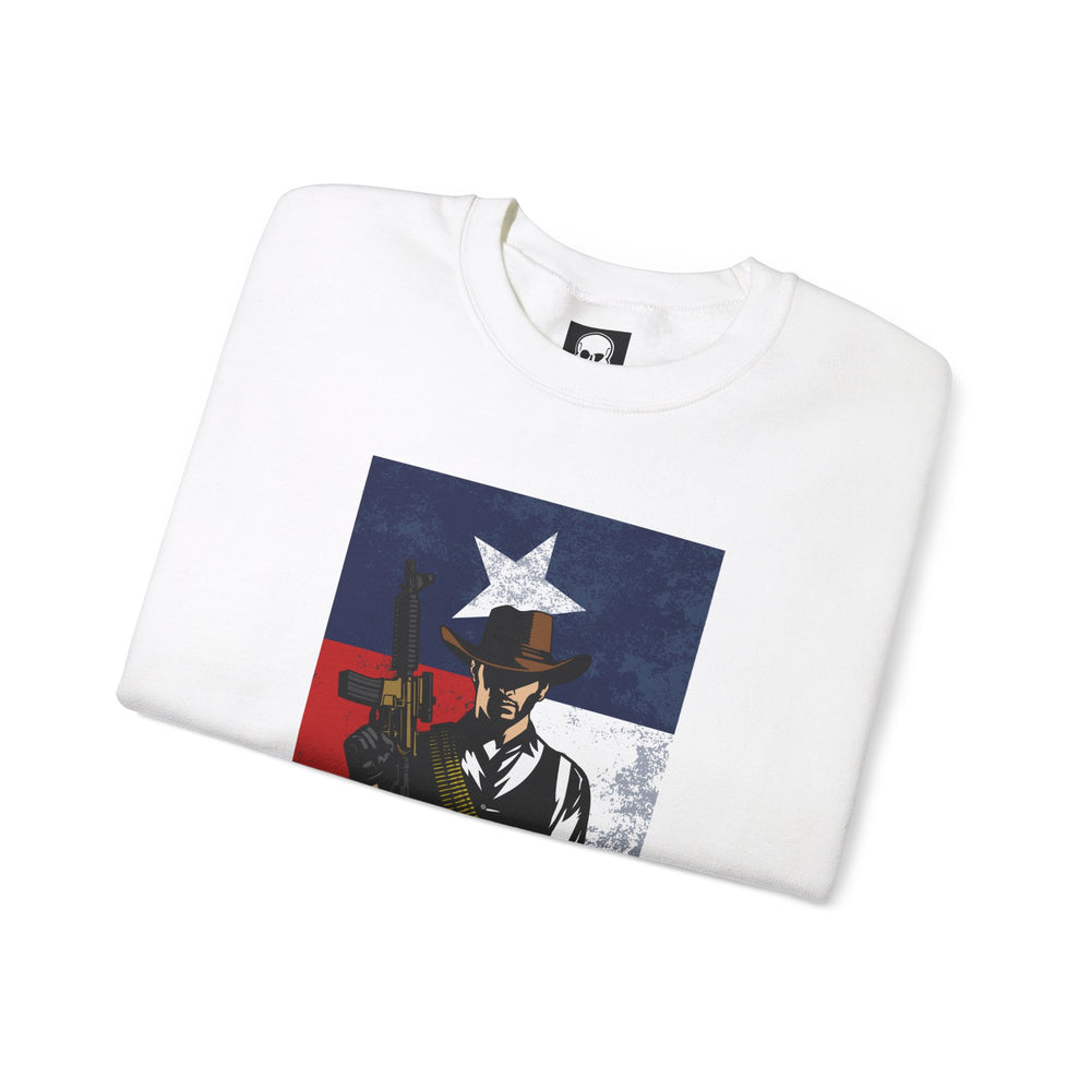 COWBOY TEXAS FLAG SWEATSHIRT