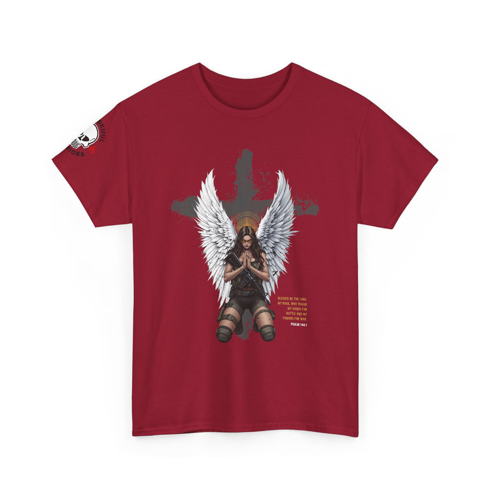 FEMALE ARCHANGEL PSALM 144:1 T SHIRT