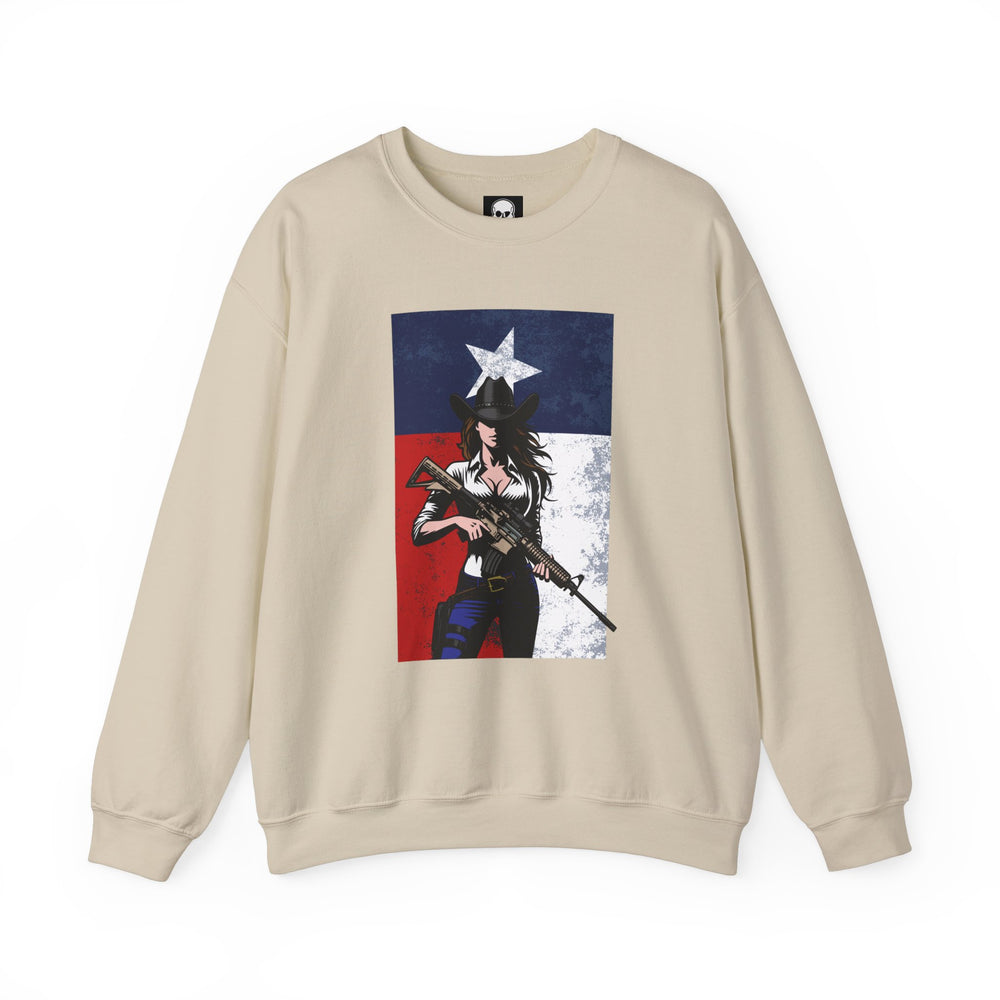 COWGIRL TEXAS FLAG SWEATSHIRT