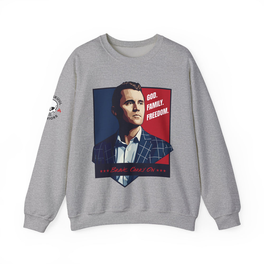 GOD. FAMILY. FREEDOM CHARLIE KIRK SWEATSHIRT