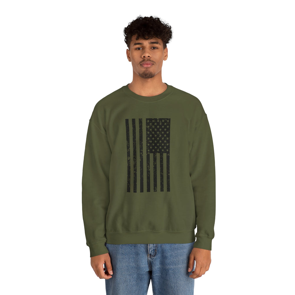 VERTICAL USA GRUNGE FLAG SWEATSHIRT