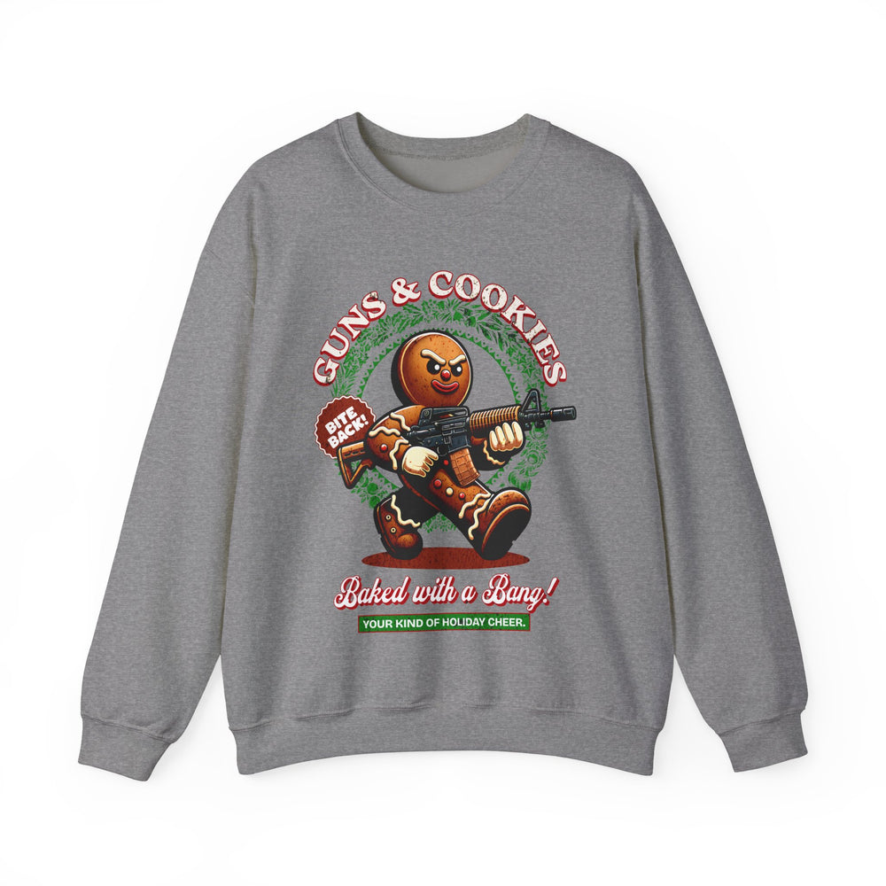 GUNS AND COOKIES XMAS SWEATSHIRT