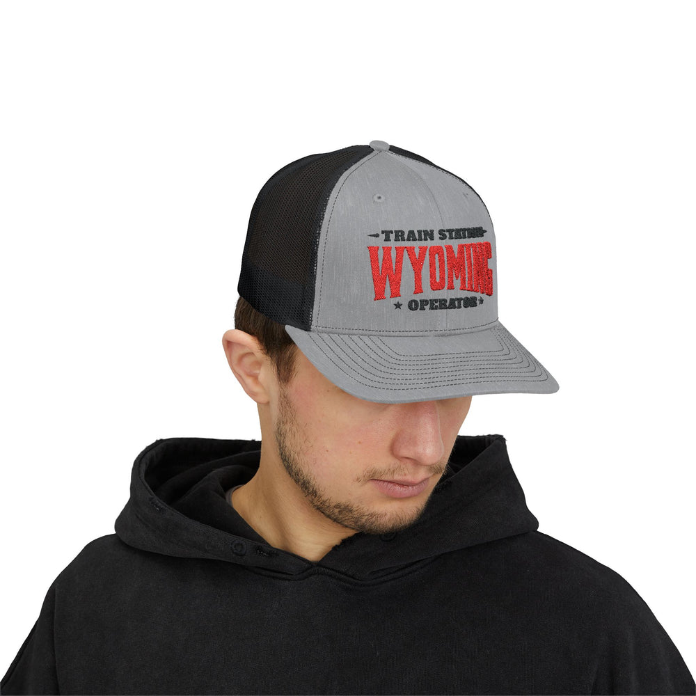 TRAIN STATION WYOMING SNAP TRUCKER HAT