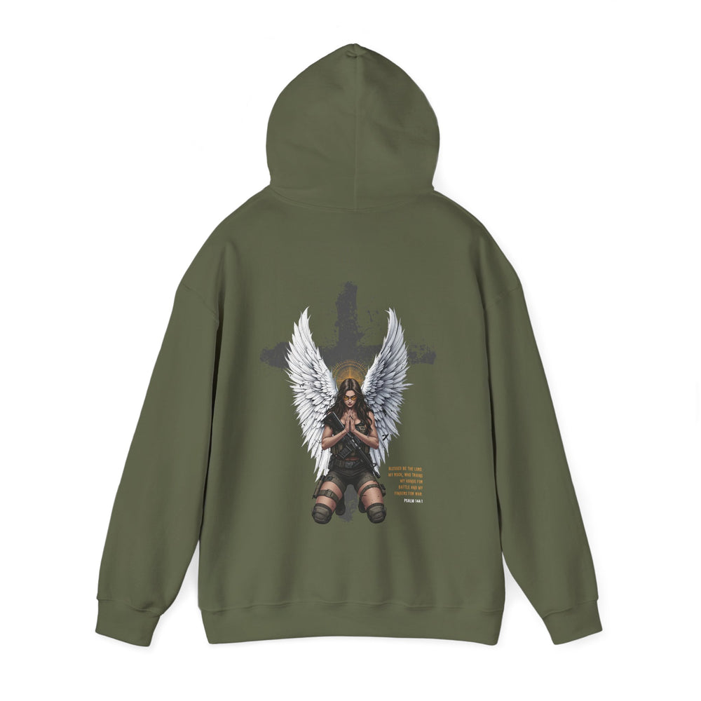 FEMALE ARCHANGEL PSALM 144:1 HOODIE