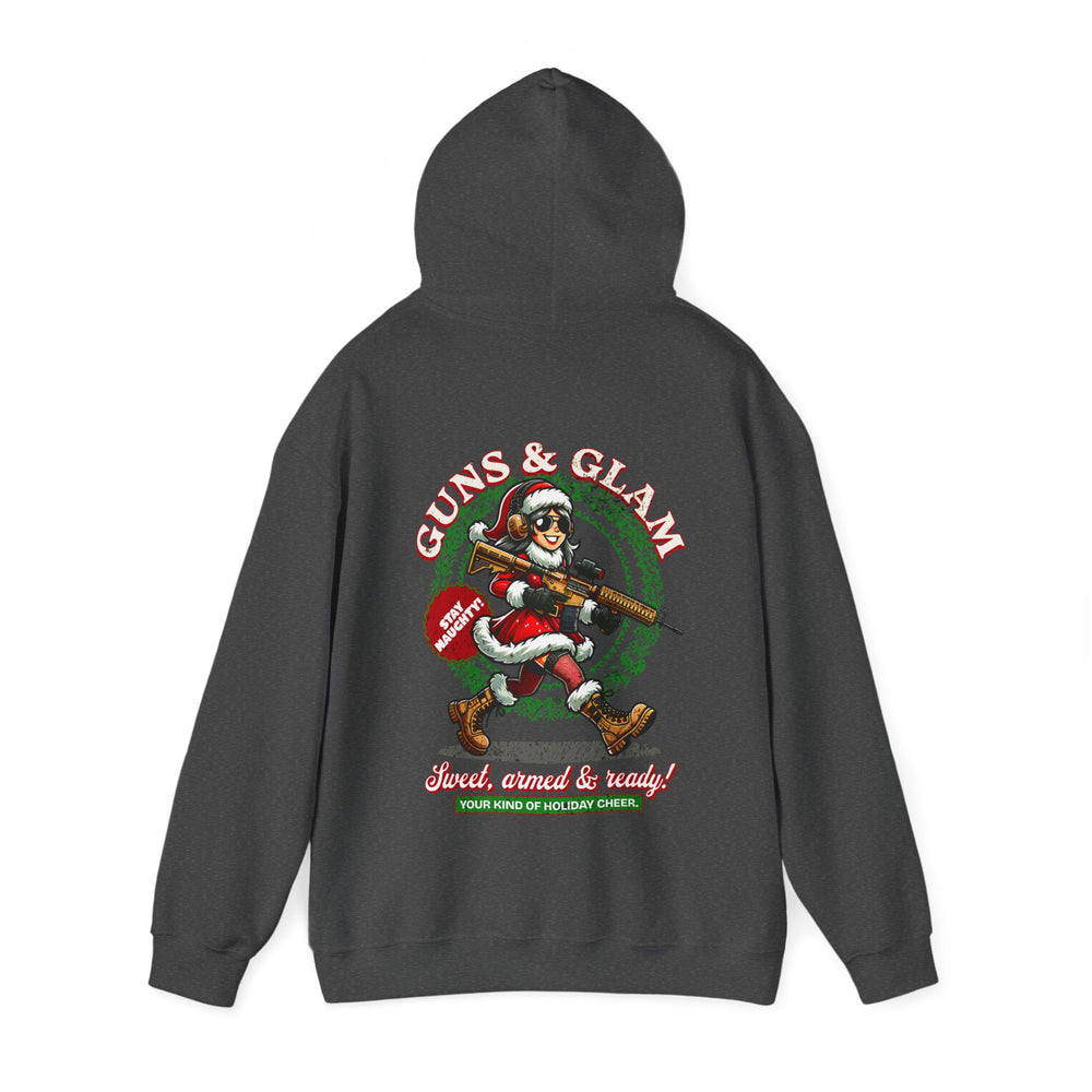 GUNS AND GLAM XMAS HOODIE