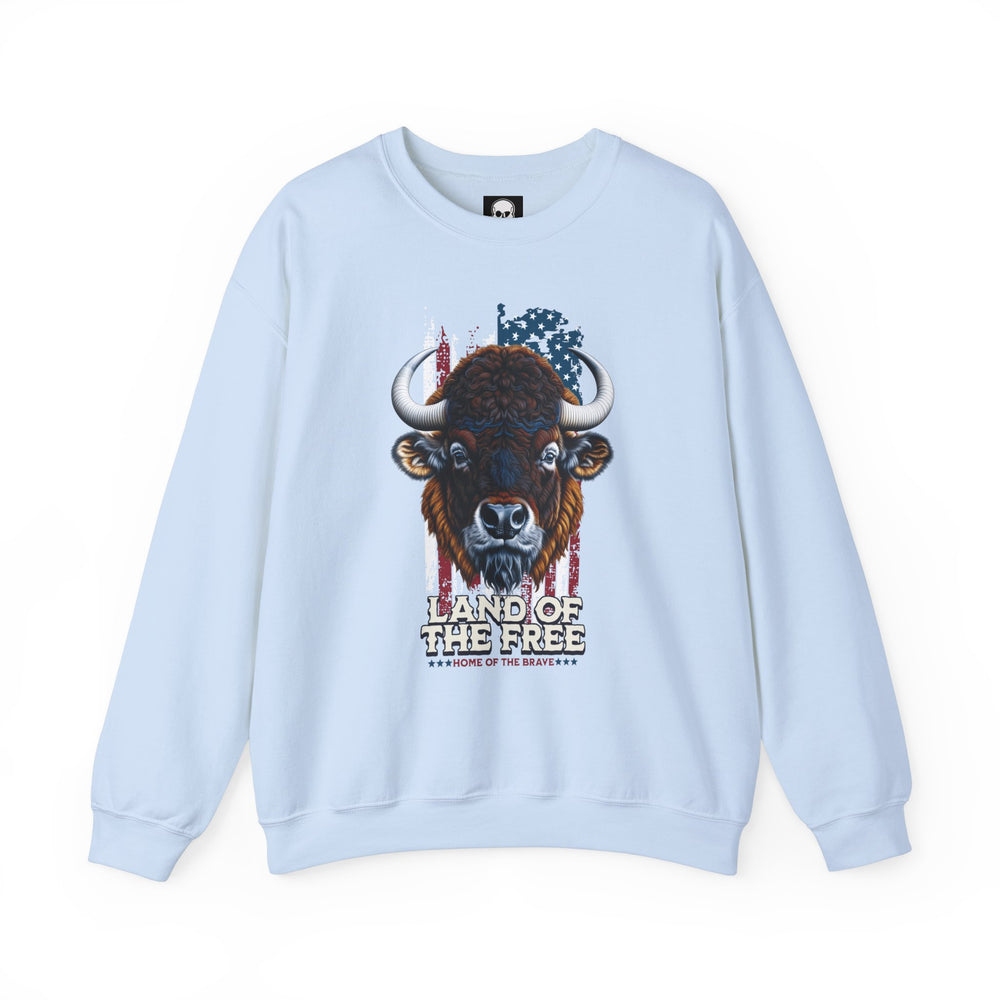 LAND OF THE FREE BISON SWEATSHIRT