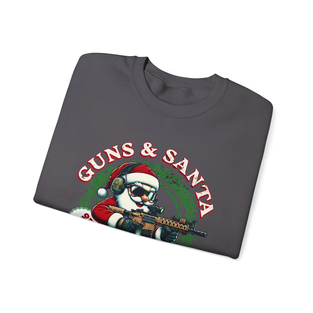 GUNS AND SANTA SWEATSHIRT