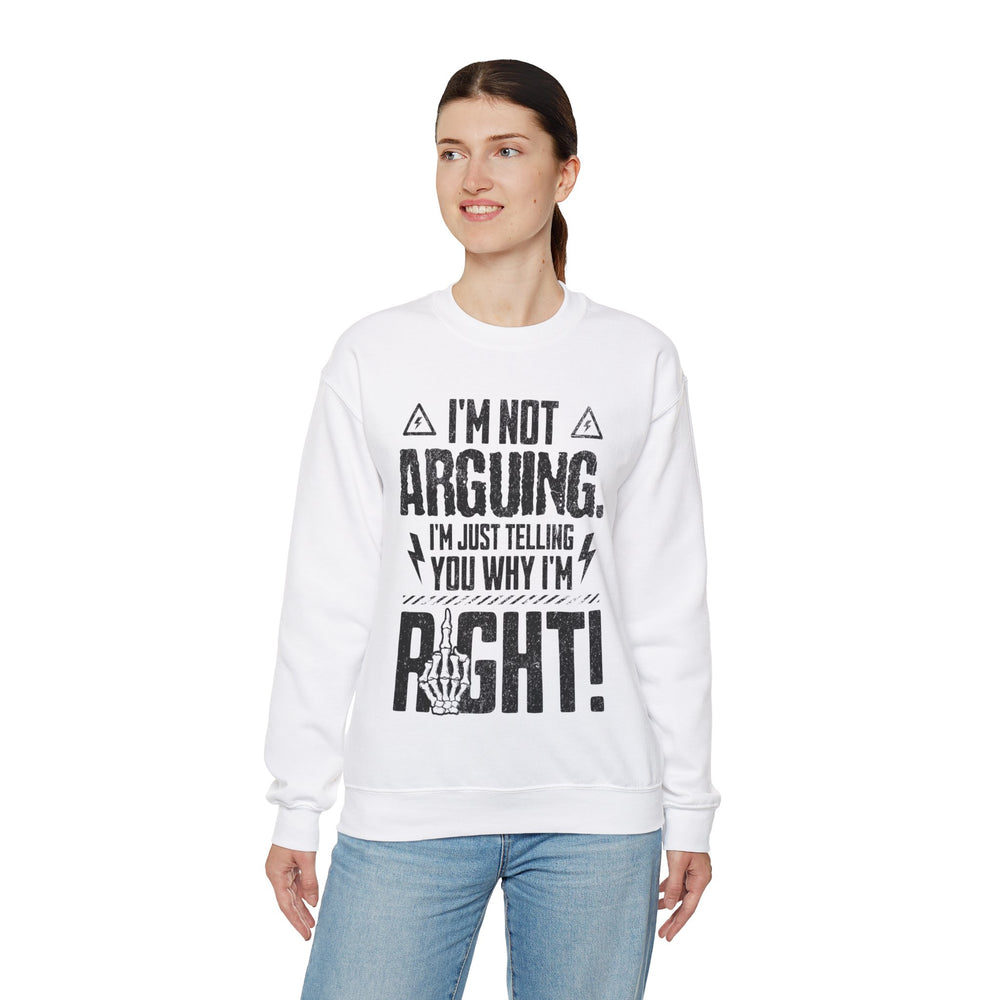 RIGHT BY DEFAULT SWEATSHIRT