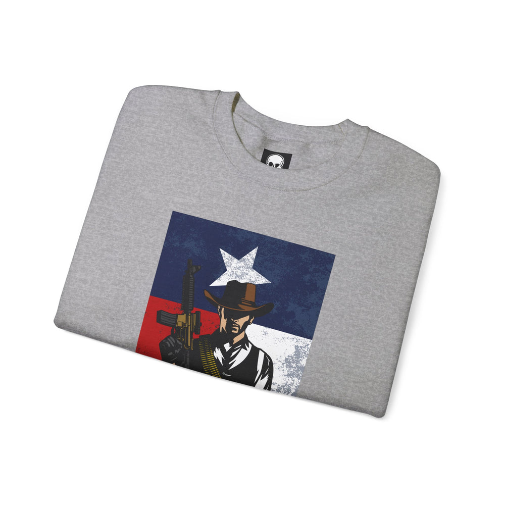 COWBOY TEXAS FLAG SWEATSHIRT