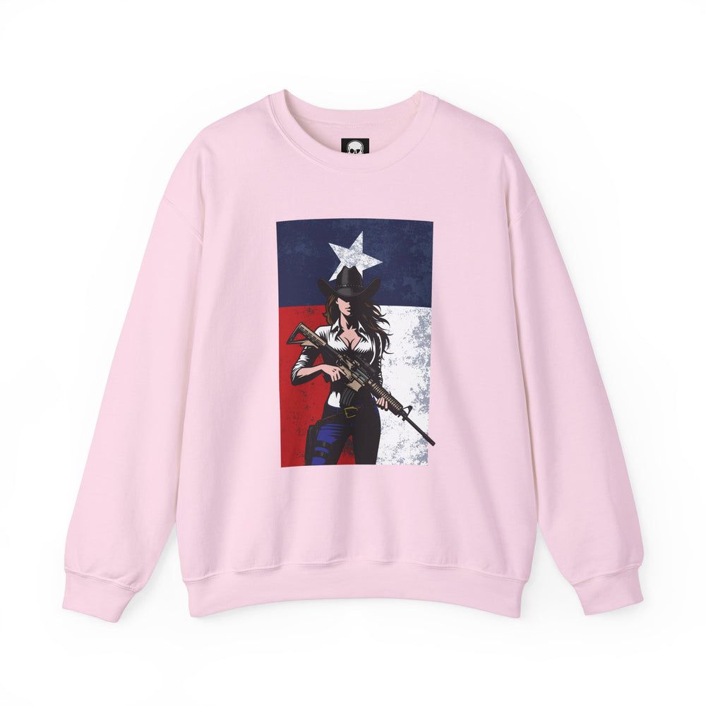 COWGIRL TEXAS FLAG SWEATSHIRT