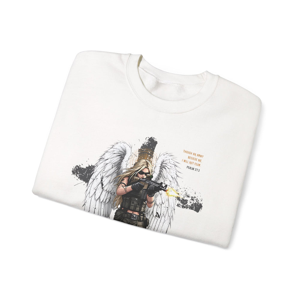 FEMALE ARCHANGEL PSALM 27:3 SWEATSHIRT