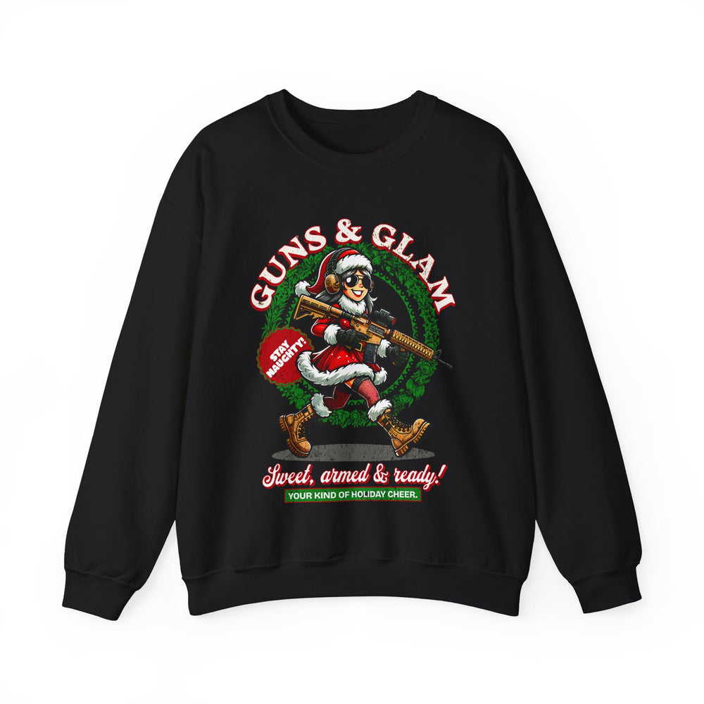 GUNS AND GLAM XMAS SWEATSHIRT